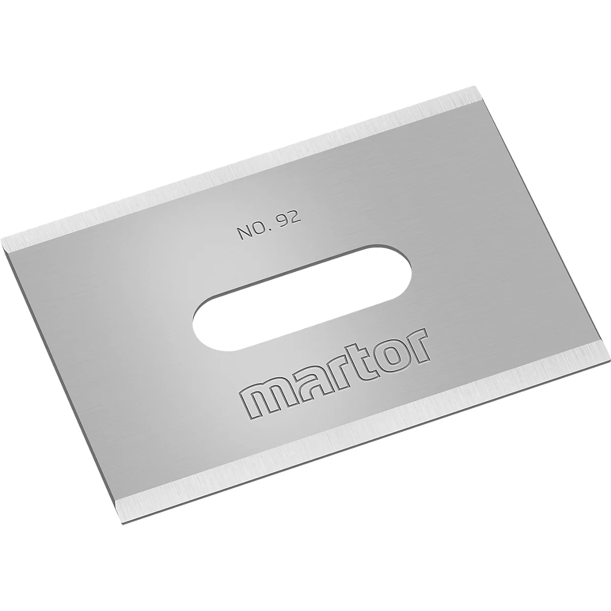 Ersatzklinge Martor Nr. 92, 4-fach nutzbar, Stärke 0,4 mm, L 26 x B 18,5 mm, Stahl, 10 Stück