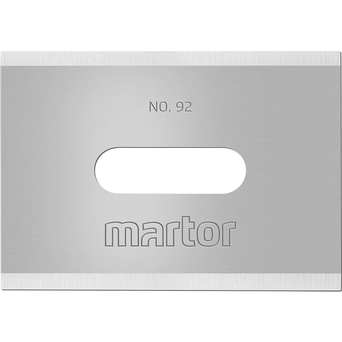 Ersatzklinge Martor Nr. 92, 4-fach nutzbar, Stärke 0,4 mm, L 26 x B 18,5 mm, Stahl, 10 Stück