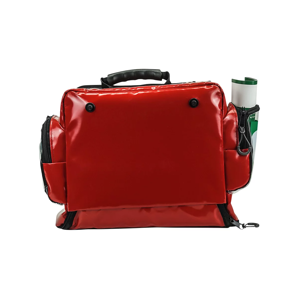 Erste-Hilfe-& Defibrillator-Wandtasche, für HeartSine Defibrillatoren & Erste-Hilfe-Materialien, leer, 8 Staufächer, B 400 x T 250 x H 350 mm, rot