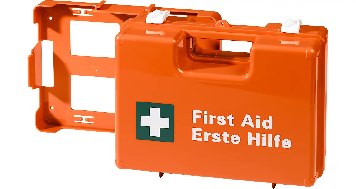 Erste Hilfe Koffer für Betriebe mit DIN 13157 Füllung Verbandkasten+Wandhalter