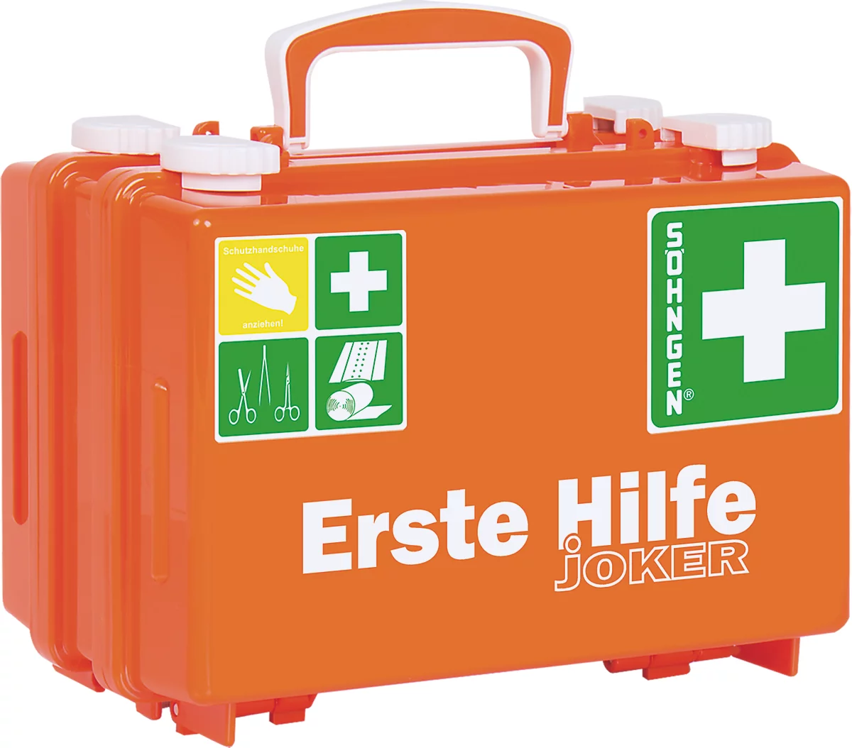 Erste-Hilfe-Koffer SAN DIN 13169 mit Wandhalterung