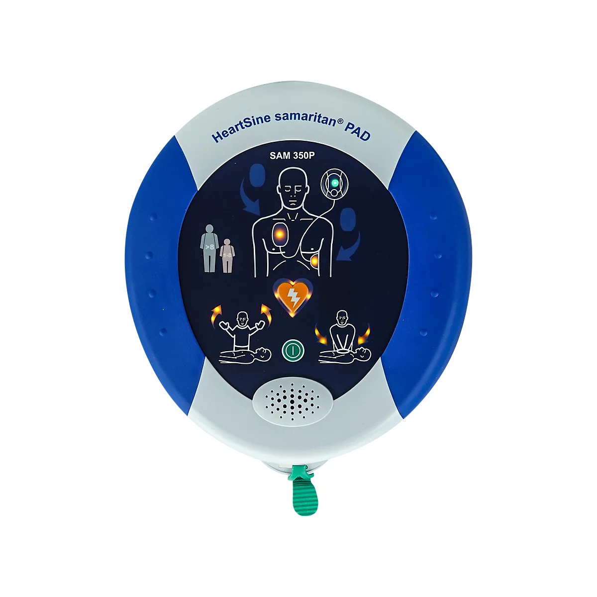 Erste-Hilfe-Wandtasche MedX5, mit Defibrillator SAM350P & Befüllung nach DIN 13157