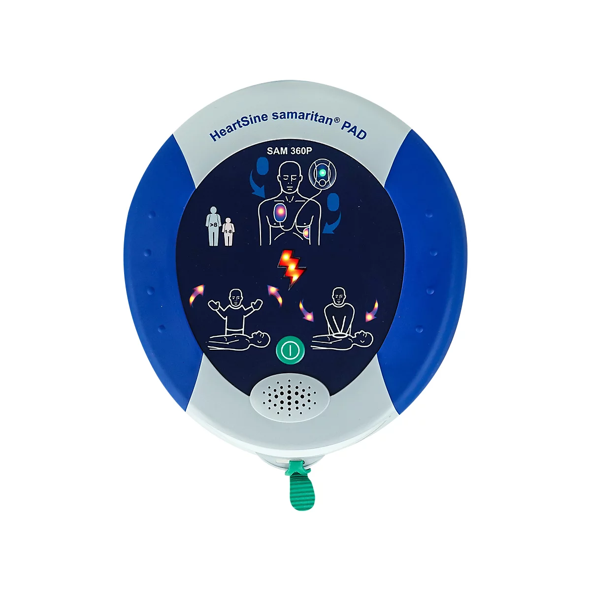 Erste-Hilfe-Wandtasche MedX5, mit Defibrillator SAM360P & Befüllung nach DIN 13157 