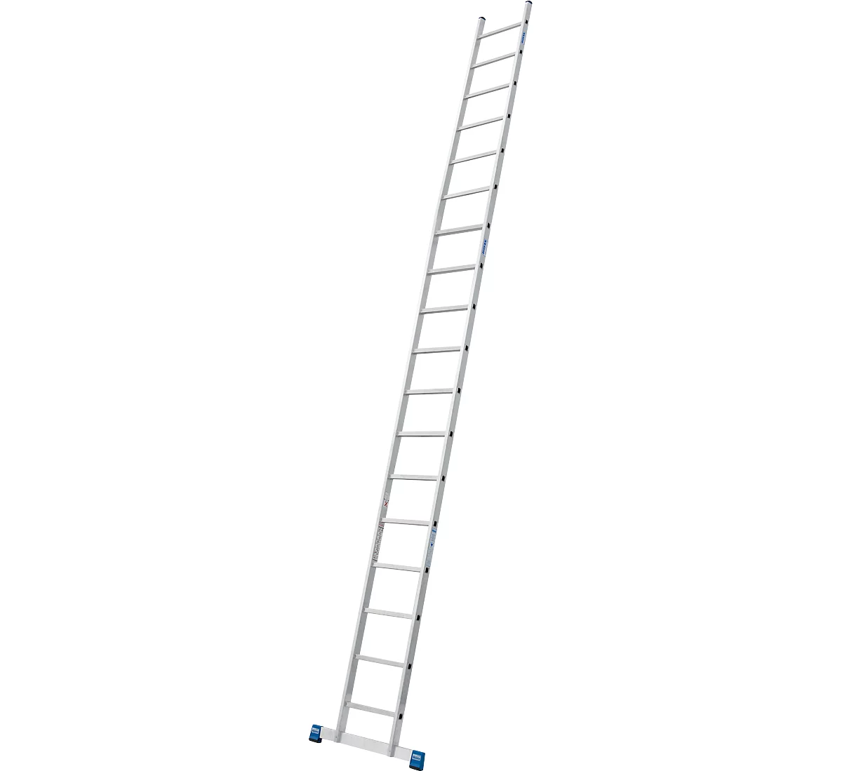 Escalera de mano de aluminio Stabilo, 18 peldaños, con travesaño