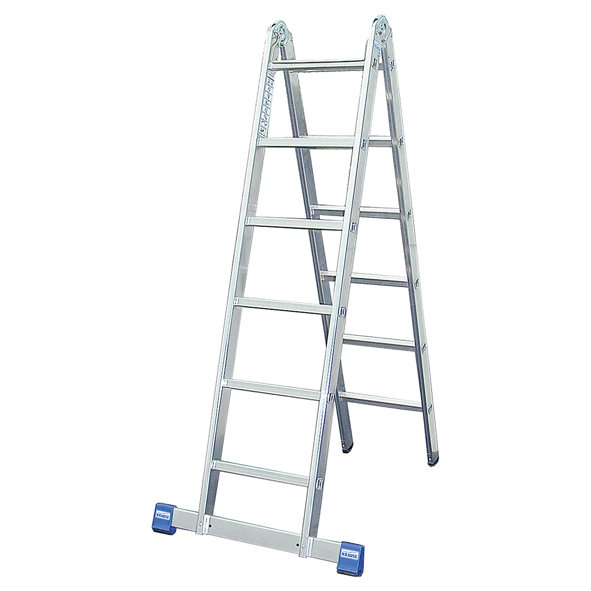 Escalera doble articulada, 2 x 6 peldaños