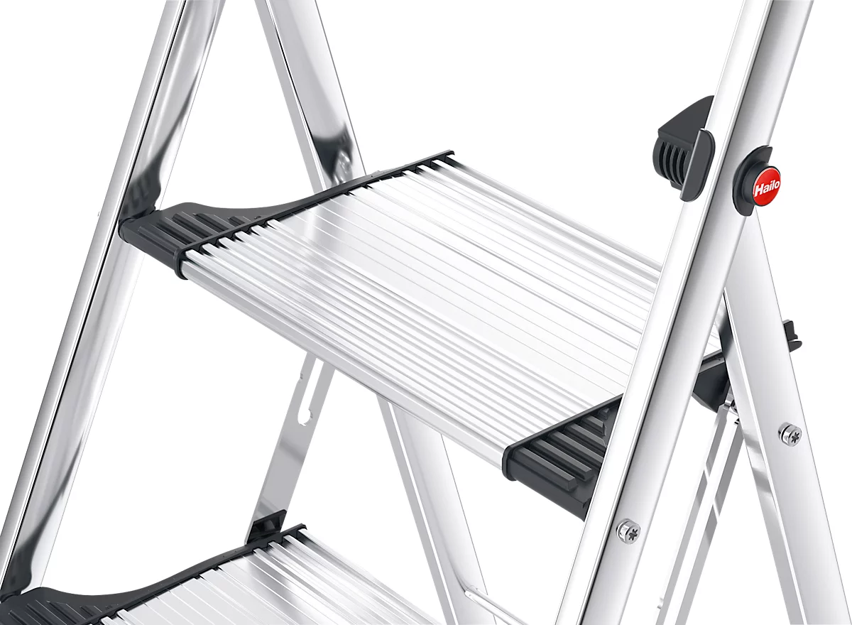 Escalerilla plegable, 2 escalones de aluminio