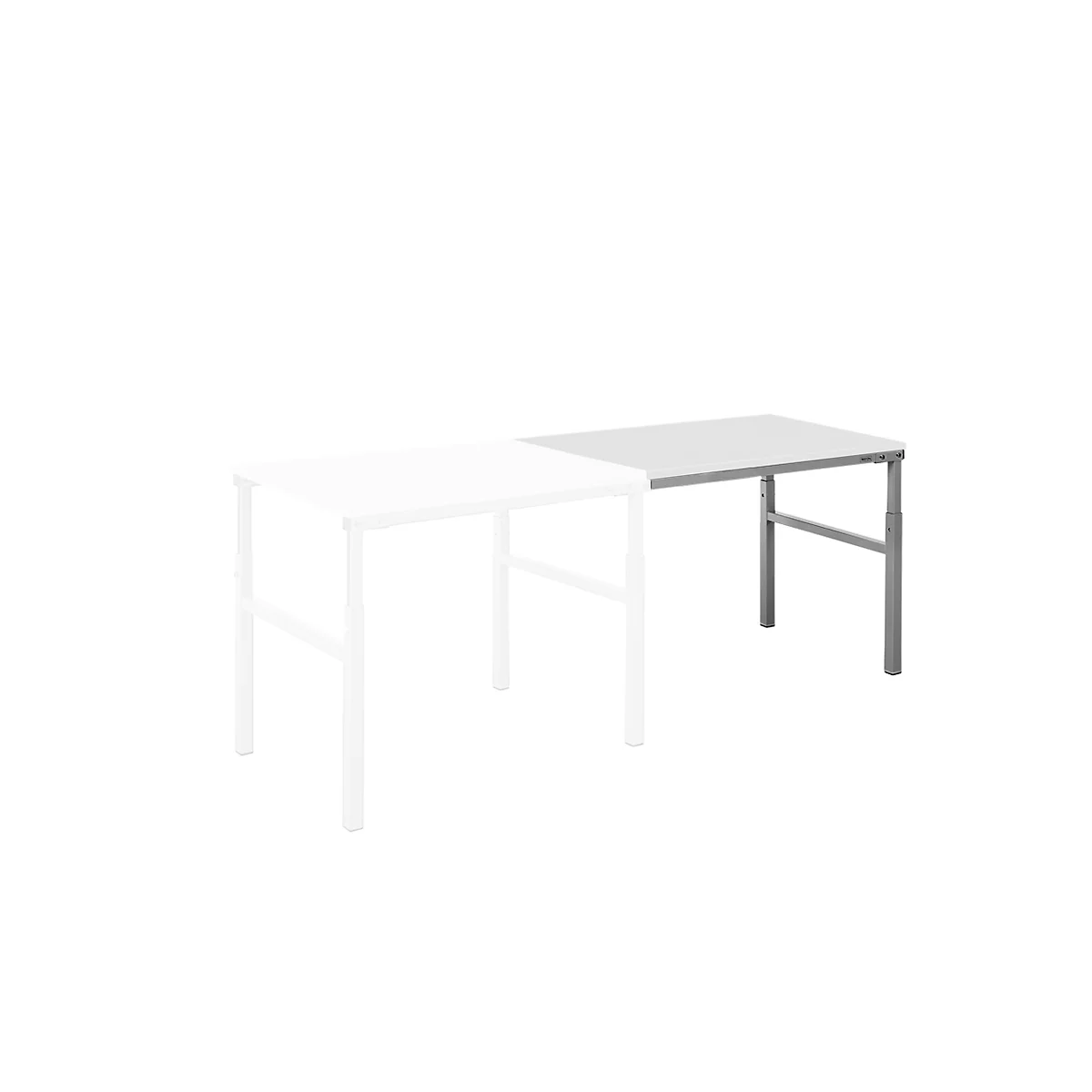 ESD-Anbautisch TP 712L, für Grundtisch TP 700 x 1200 mm