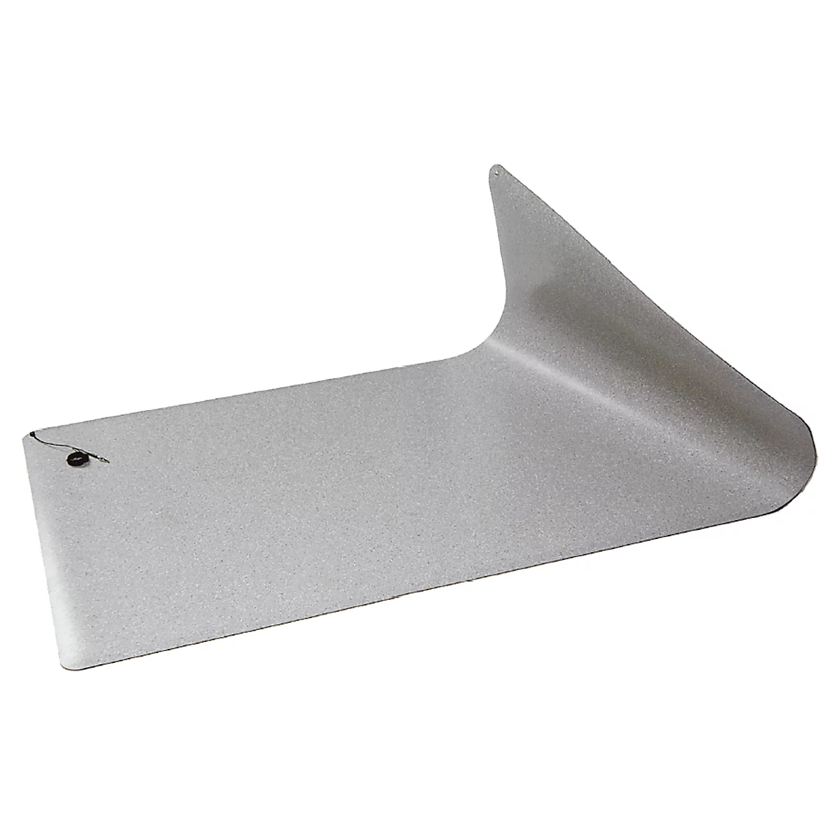 ESD Tischbelag Bedruka+Hirth, für die Personenerdung, B 1220 x T 610 x H 2 mm, Kautschuk, grau