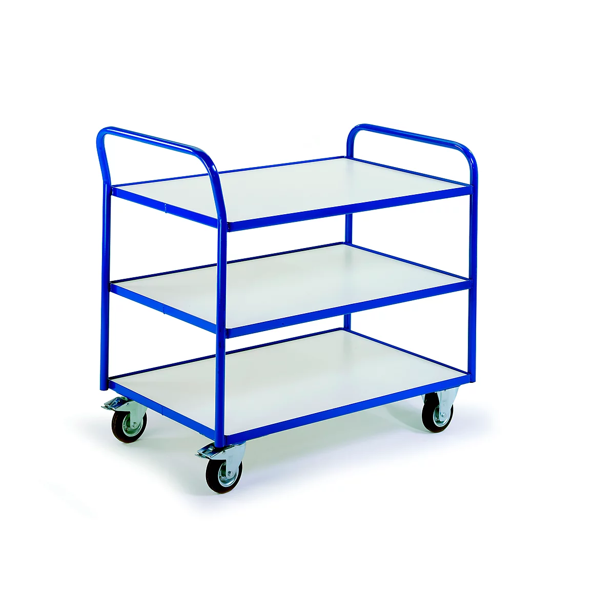 ESD-Tischwagen mit 3 Etagen, 790 x 490 mm, Tragkraft 250 kg