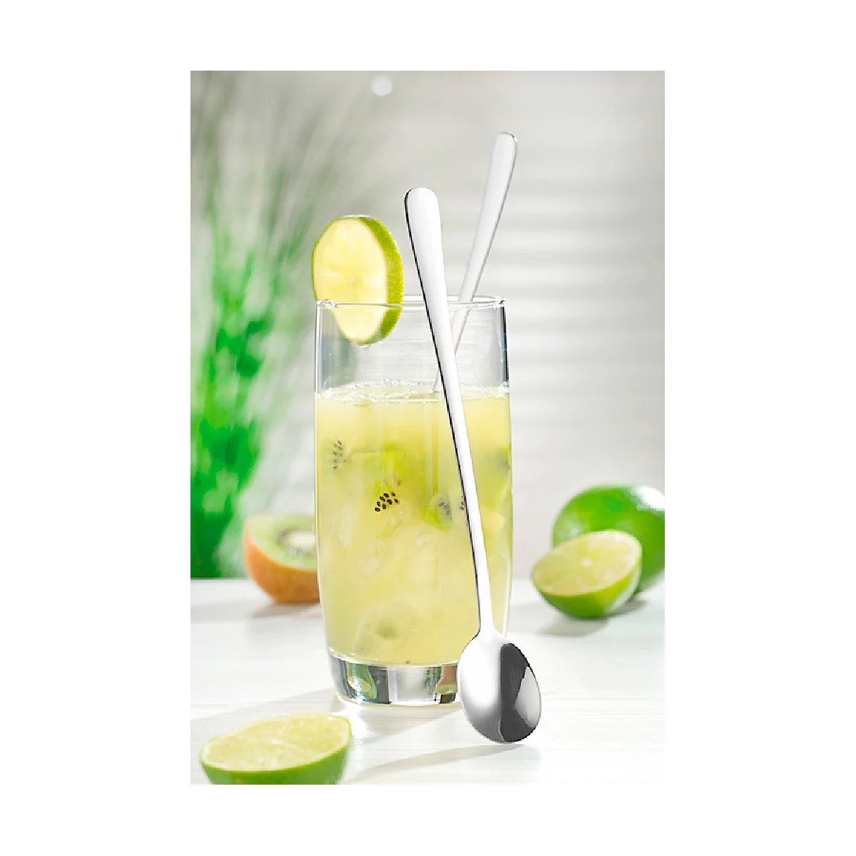 ESMEYER SYLVIA Cuillère à long manche, paquet de 12 Acier inoxydable 18/0, poli, longueur 19,9 cm - prix économique