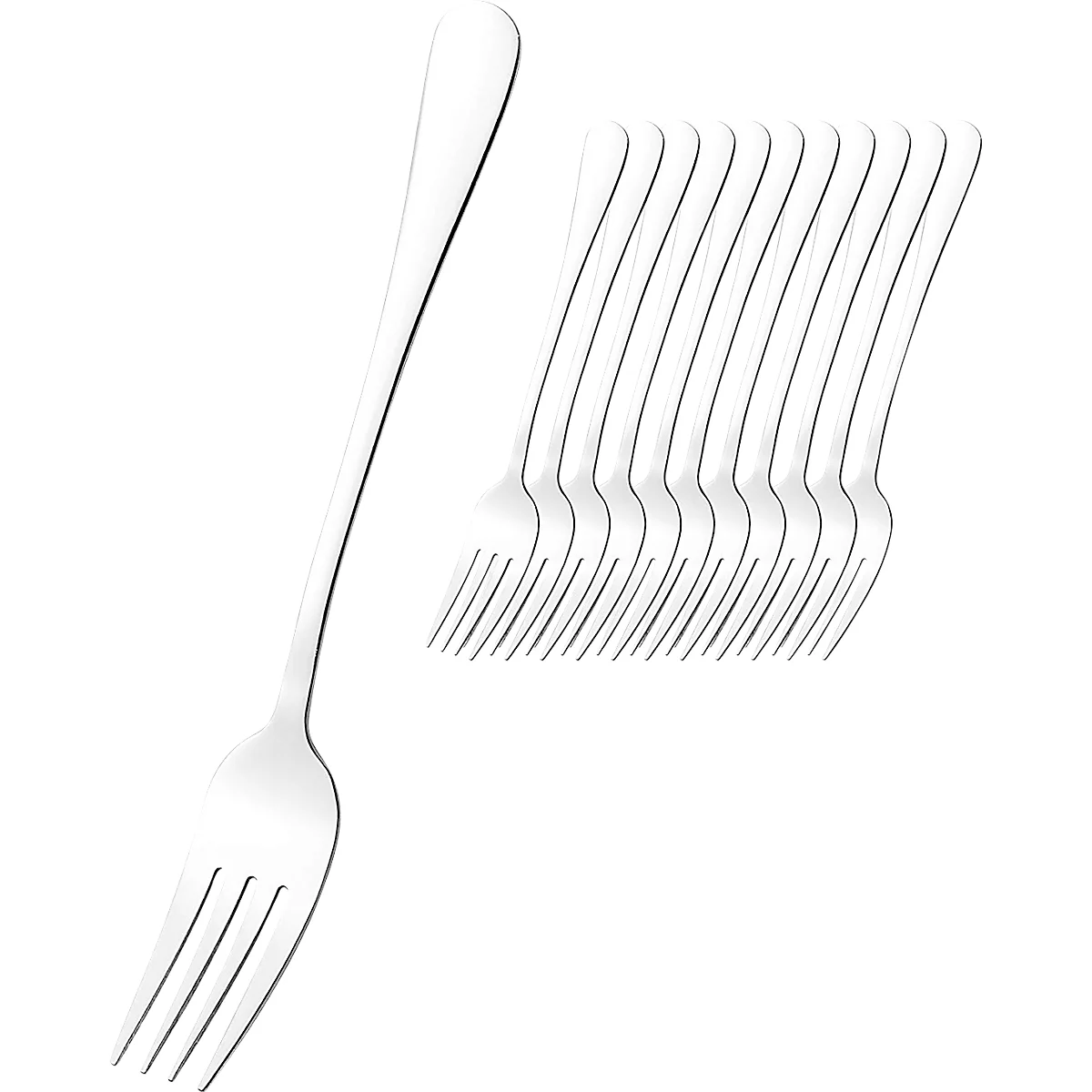 ESMEYER Sylvia Fourchette de menu, paquet de 12, acier inoxydable 18/0, poli, longueur 19,6 cm - service gastronomique