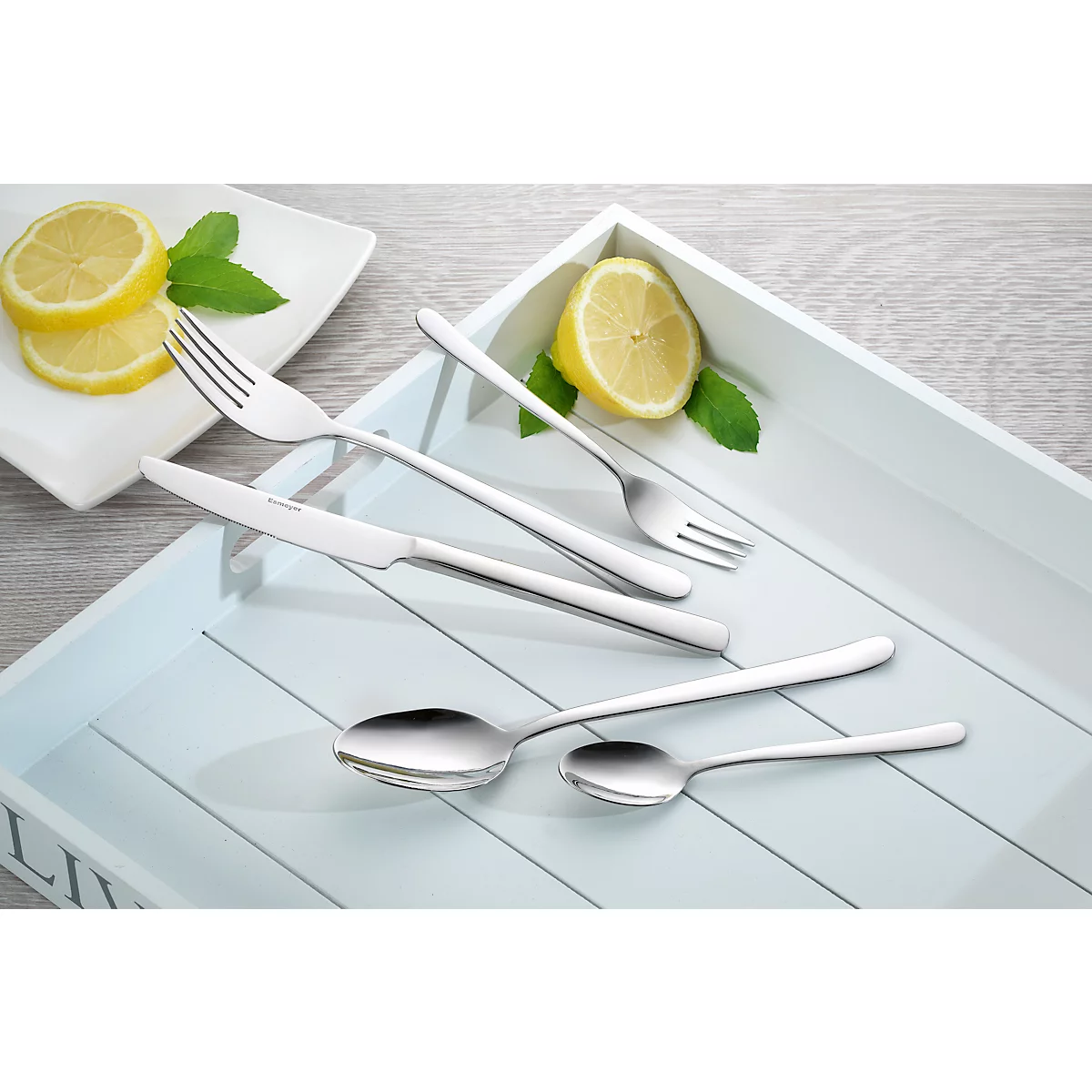 ESMEYER Tina Set de 12 fourchettes à gâteau en acier inoxydable 18/0, poli, longueur 15,0 cm
