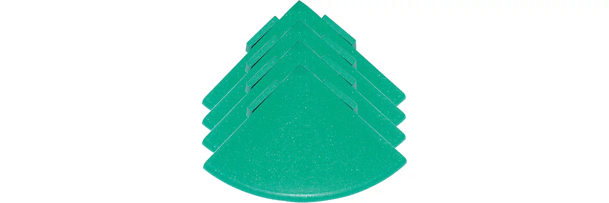 Esquinas para rejilla para suelo Yoga Rost®, verde, 4 unidades