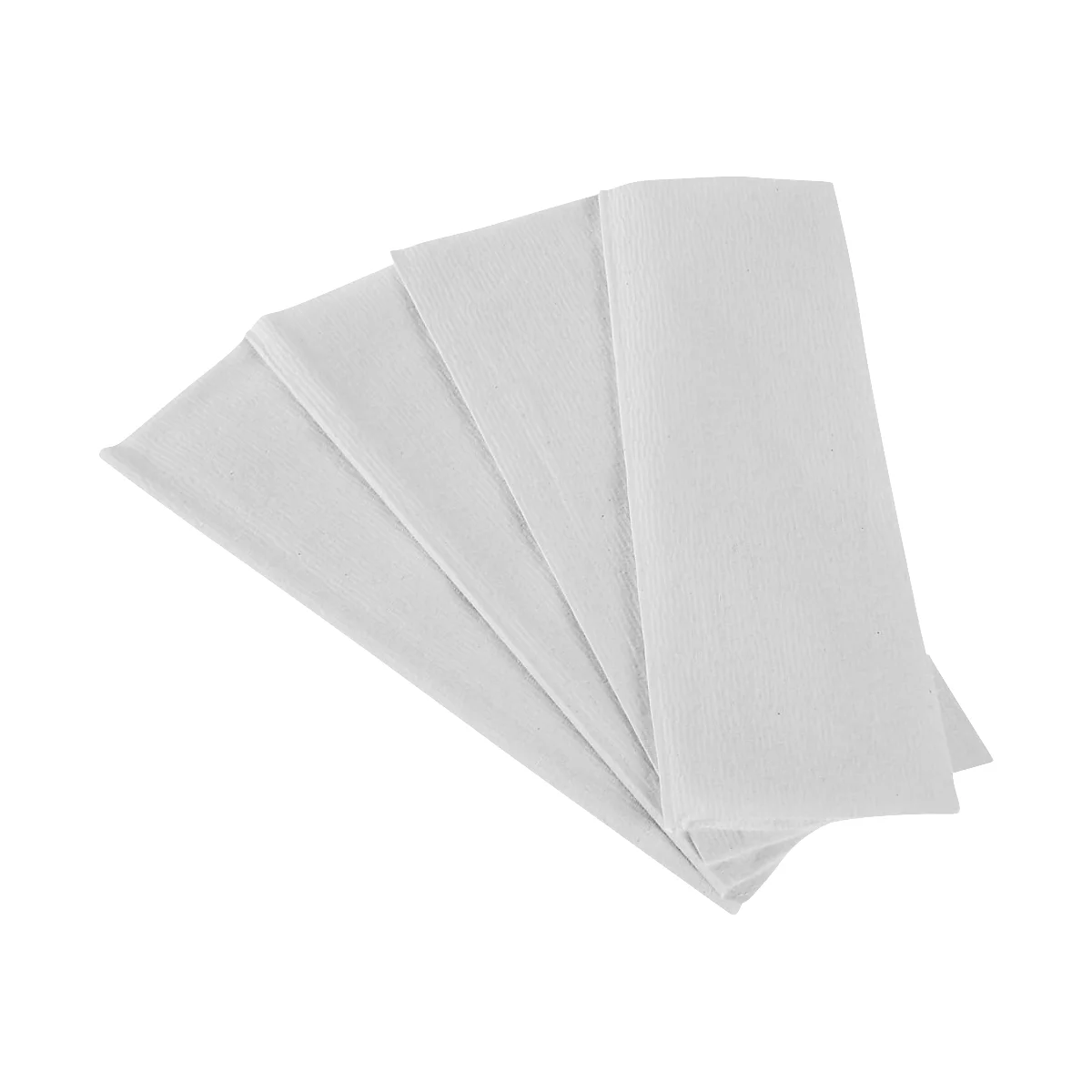 Plusieurs serviettes blanches pliées superposées. La texture est légèrement perceptible.