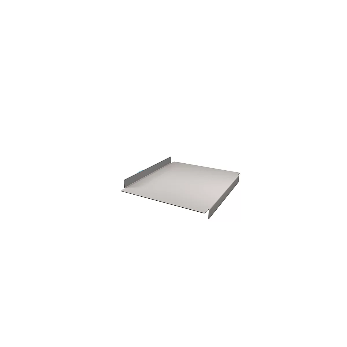 Estante universal para mesa de embalaje y trabajo Rocholz System 1200/1600/2000, hasta 25 kg, regulable en altura, An 440 x Pr 520 x Al 90 mm, gris claro