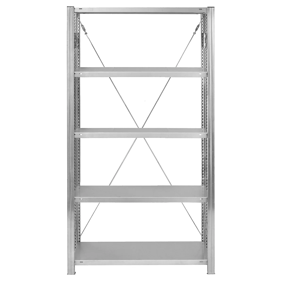 Estantería básica sin tornillos Orion Plus, galvanizada, W 1300 x D 300 x H 2000 mm