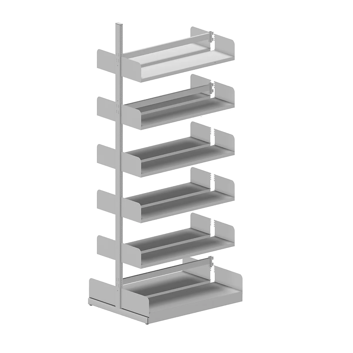 Estantería de cremallera Variabo, módulo adicional, doble lado, prof. estante 250 mm, 1000 x 2500 mm