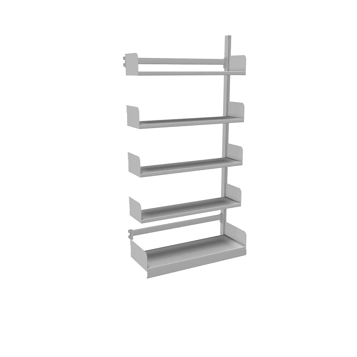 Estantería de cremallera Variabo, módulo adicional, unilateral, prof. estante 250 mm, 1000 x 2000 mm