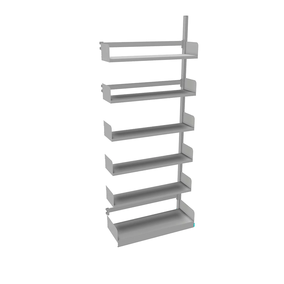 Estantería de cremallera Variabo, módulo adicional, unilateral, prof. estante 250 mm, 1000 x 2500 mm