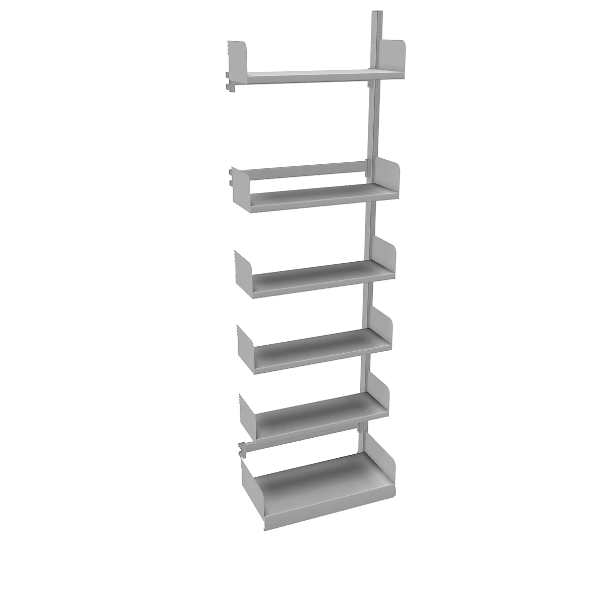 Estantería de cremallera Variabo, módulo adicional, unilateral, prof. estante 300 mm, 750 x 2500 mm