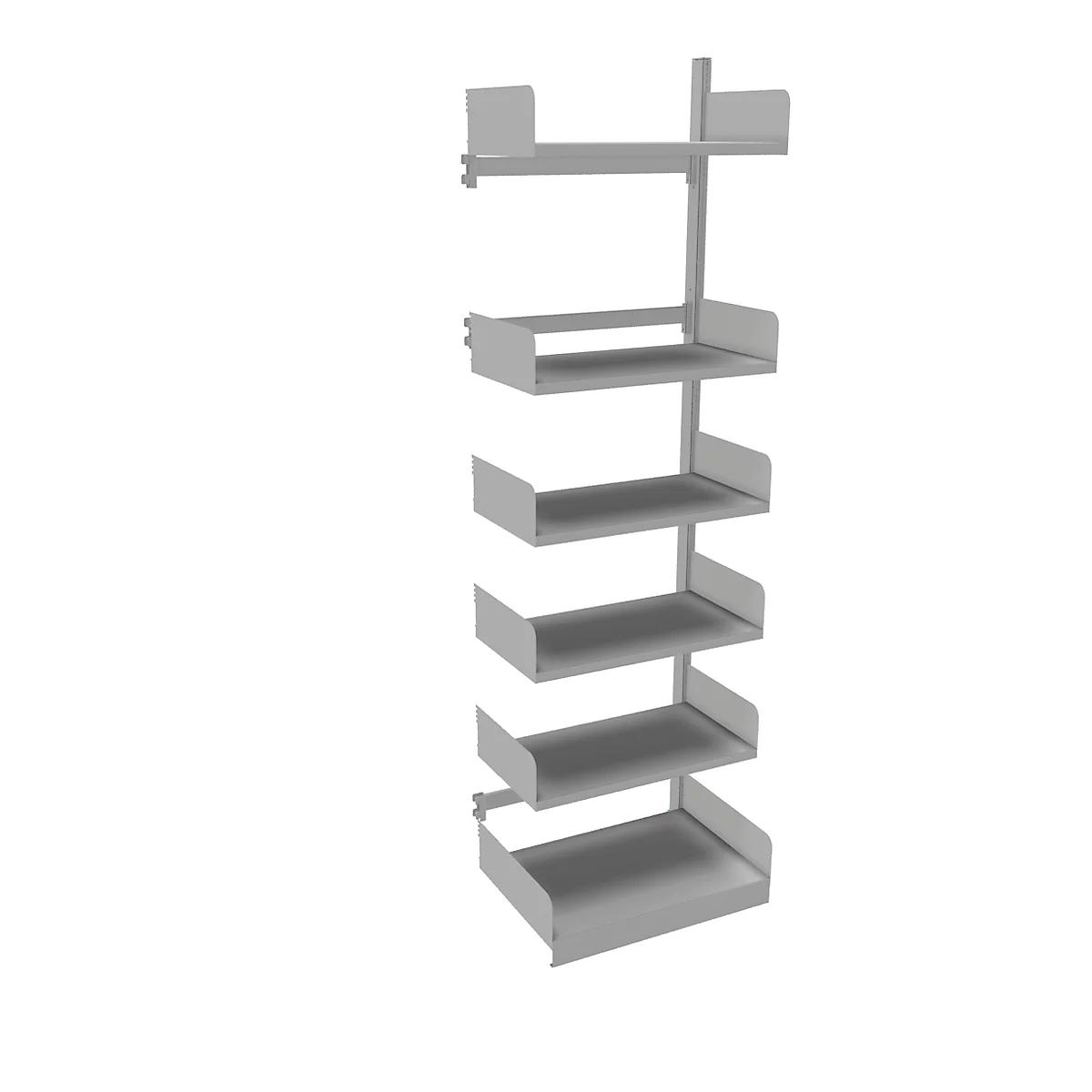 Estantería de cremallera Variabo, módulo adicional, unilateral, prof. estante 400 mm, 750 x 2500 mm