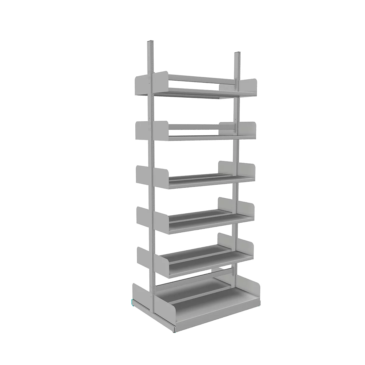 Estantería de cremallera Variabo, módulo base, doble lado, prof. estante 250 mm, 1000 x 2500 mm