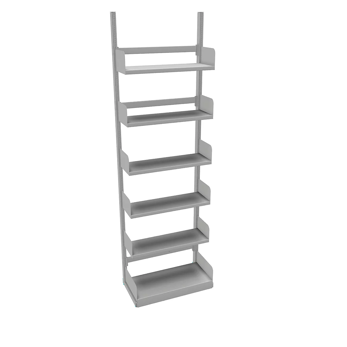 Estantería de cremallera Variabo, módulo base, unilateral, prof. estante 250 mm, 750 x 2500 mm