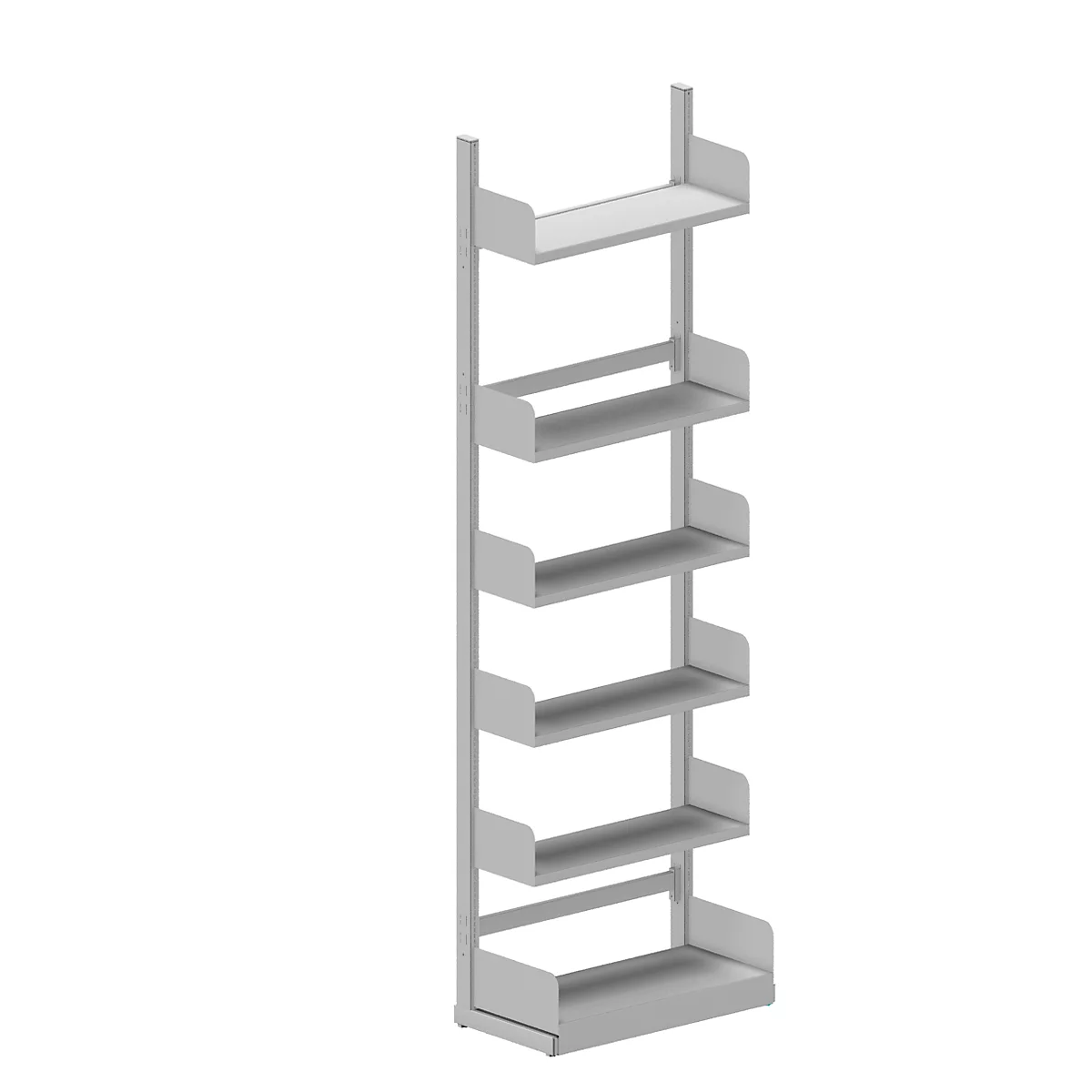 Estantería de cremallera Variabo, módulo base, unilateral, prof. estante 300 mm, 750 x 2500 mm