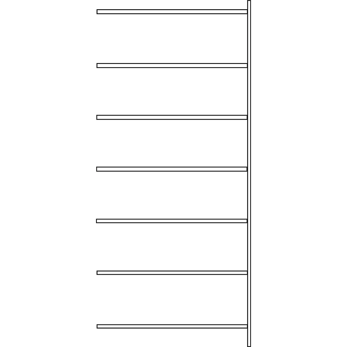 Estantería modular SSI Schäfer R3000, Estantería adicional, An 1315 x P 300 mm, carga por estante 150 kg