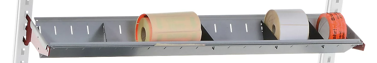 Estantería Rocholz Utensilo System Flex, 1000 x 200 mm, con brazos de soporte