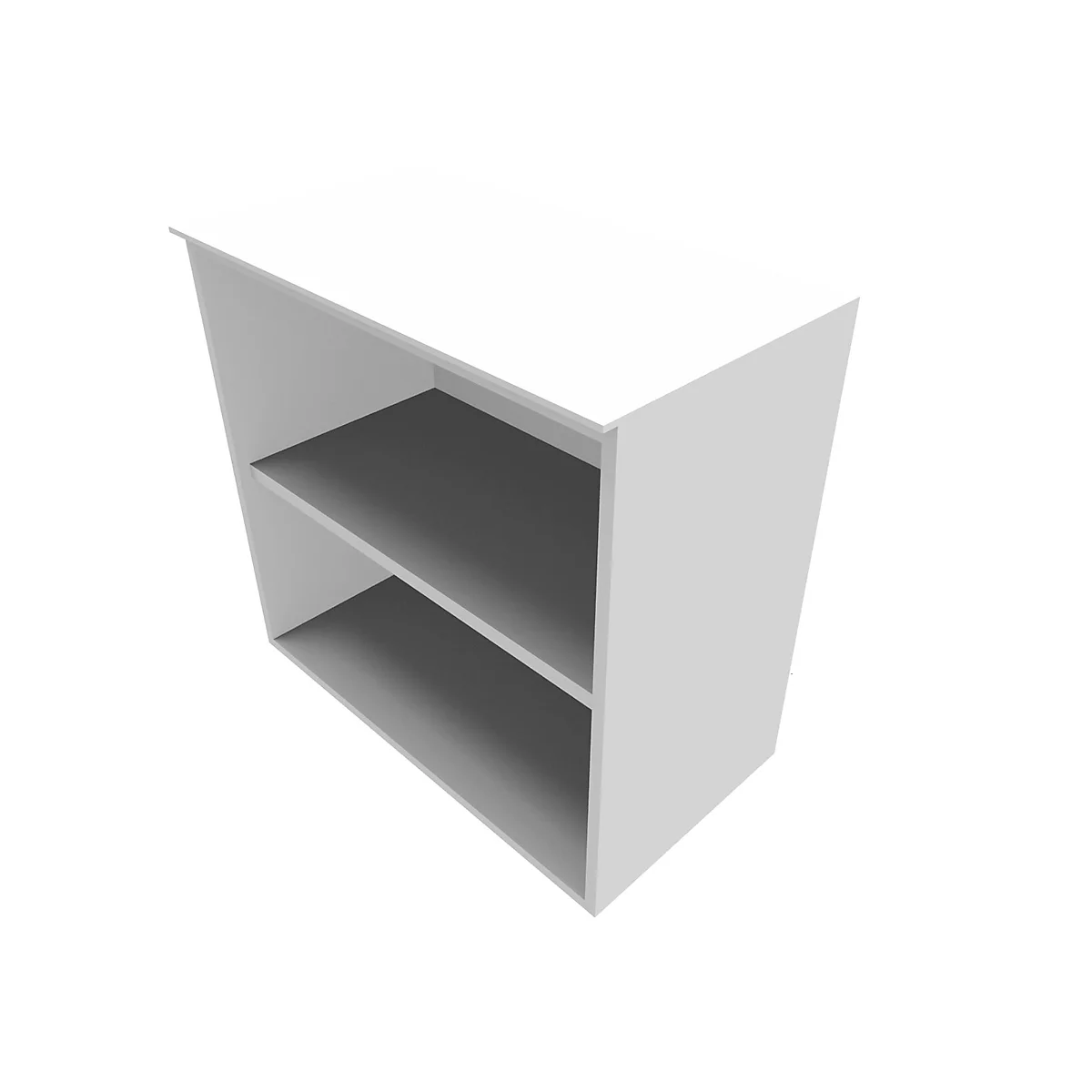 Estantería SOLUS PLAY, 2 alturas de archivo, An 800 x P 420 x Al 748 mm, blanco