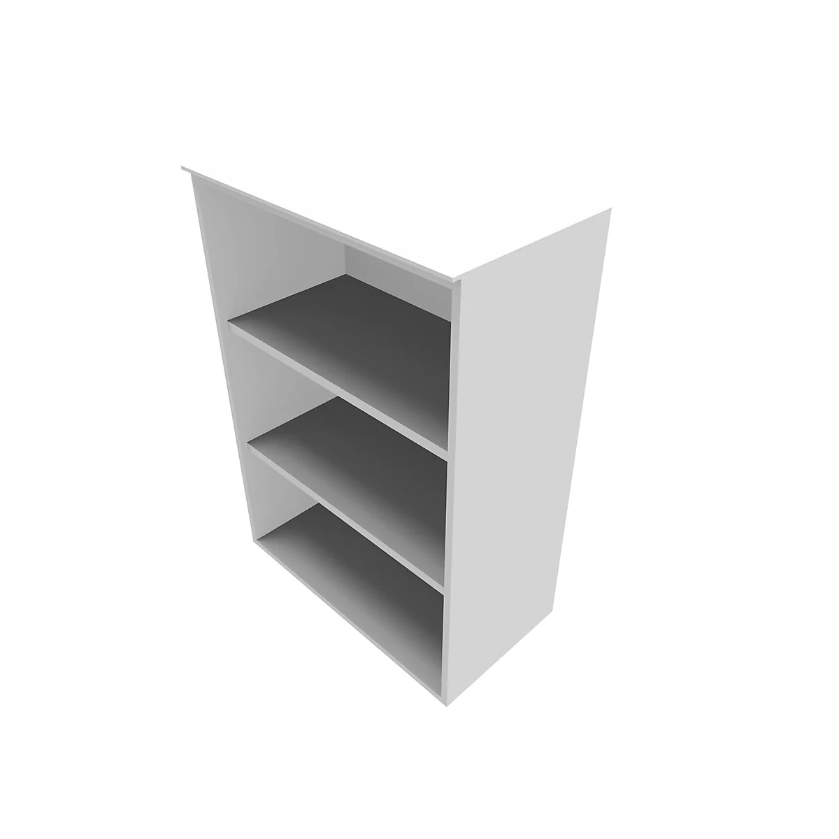 Estantería SOLUS PLAY, 3 alturas de archivo, An 800 x P 420 x Al 1122 mm, blanco