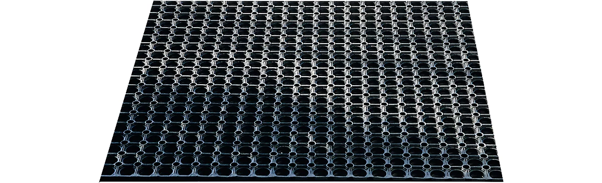 Estera de aros de goma, 1200 x 800 mm, negro