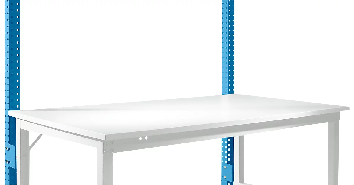 Estructura pórtica adicional, bajo, Mesa básica SPEZIAL mesa de trabajo/banco de trabajo UNIVERSAL/PROFI, azul luminoso