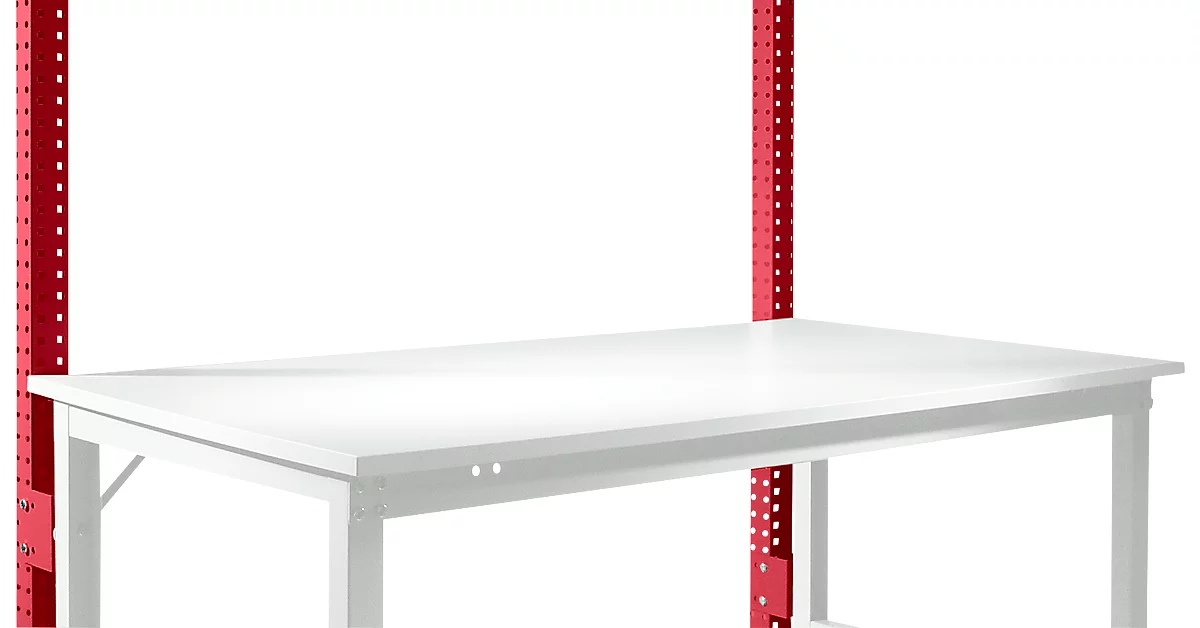 Estructura pórtica adicional, bajo, Mesa básica SPEZIAL mesa de trabajo/banco de trabajo UNIVERSAL/PROFI, rojo rubí
