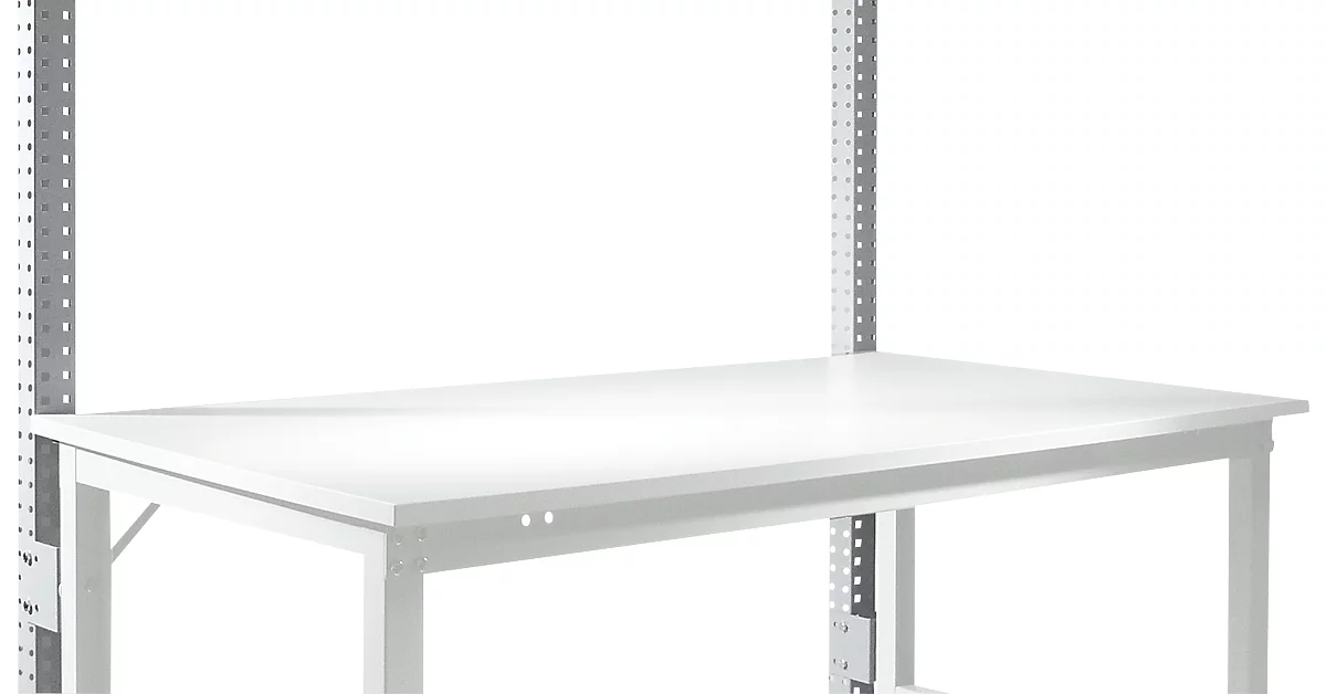 Estructura pórtica adicional, bajo, Mesa básica STANDARD mesa de trabajo/banco de trabajo UNIVERSAL/PROFI, aluminio plateado