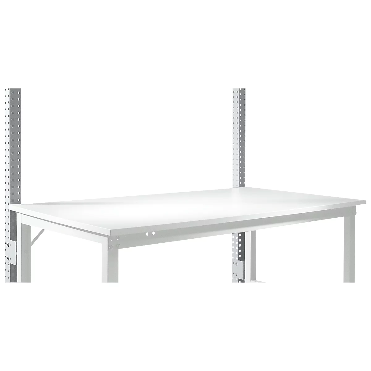 Estructura pórtica adicional, bajo, Mesa básica STANDARD mesa de trabajo/banco de trabajo UNIVERSAL/PROFI, aluminio plateado