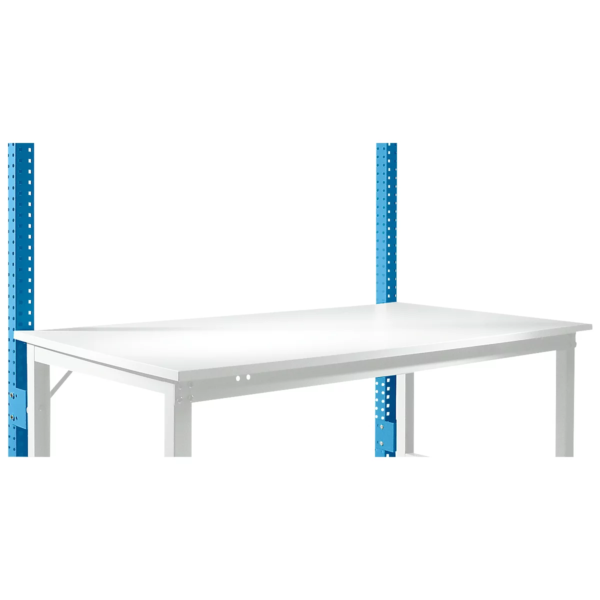 Estructura pórtica adicional, bajo, Mesa básica STANDARD mesa de trabajo/banco de trabajo UNIVERSAL/PROFI, azul luminoso