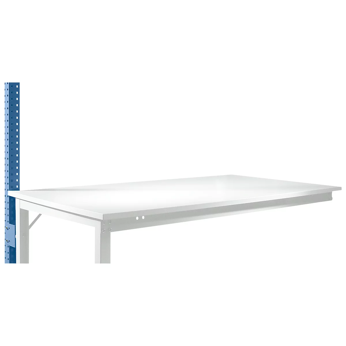 Estructura pórtica adicional, bajo, Mesa de extensión STANDARD mesa de trabajo/banco de trabajo UNIVERSAL/PROFI, azul brillante