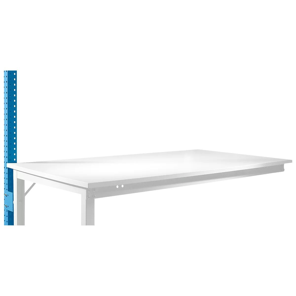 Estructura pórtica adicional, bajo, Mesa de extensión STANDARD mesa de trabajo/banco de trabajo UNIVERSAL/PROFI, azul luminoso