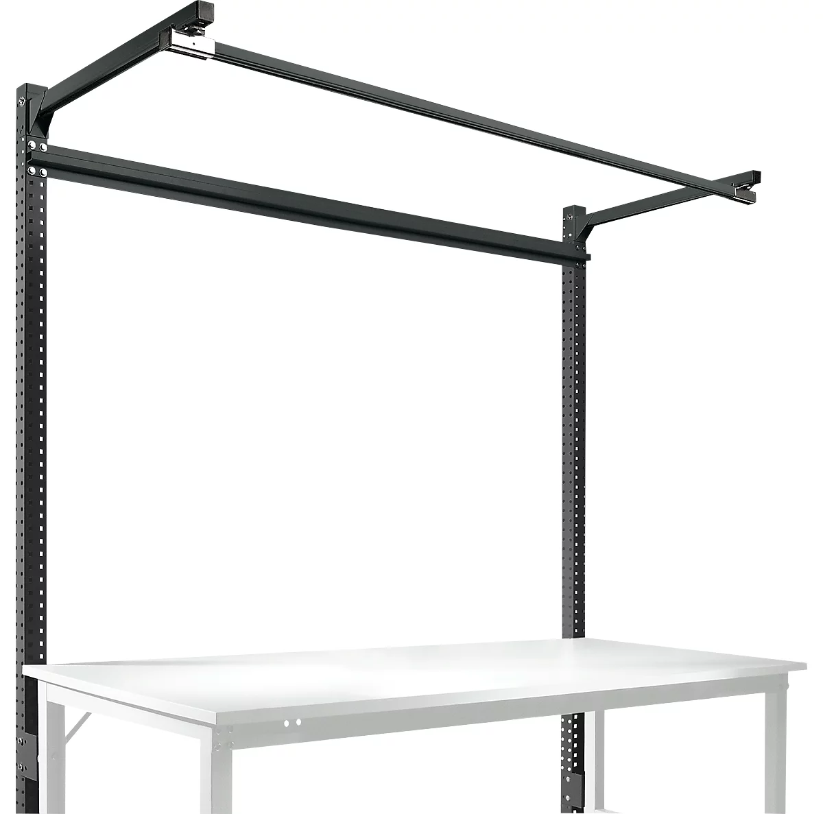 Estructura pórtica adicional con brazo saliente, Mesa básica SPEZIAL mesa de trabajo/banco de trabajo UNIVERSAL/PROFI, 1750 mm, antracita