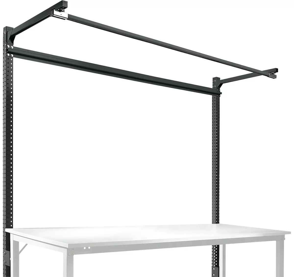 Estructura pórtica adicional con brazo saliente, Mesa básica SPEZIAL mesa de trabajo/banco de trabajo UNIVERSAL/PROFI, 2000 mm, antracita