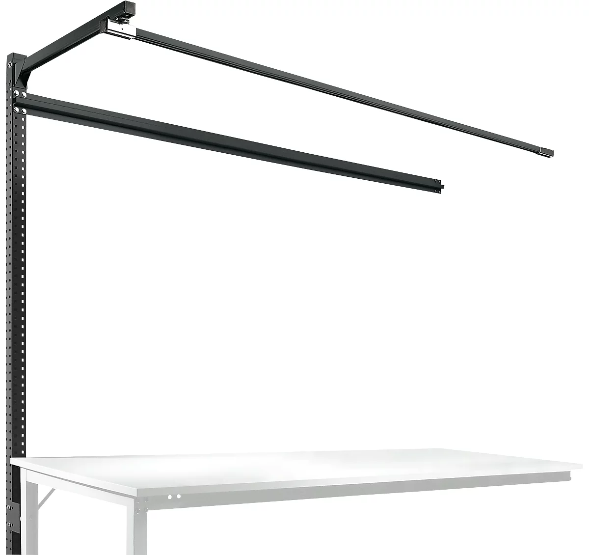 Estructura pórtica adicional con brazo saliente, Mesa de extensión SPEZIAL mesa de trabajo/banco de trabajo UNIVERSAL/PROFI, 2000 mm, antracita