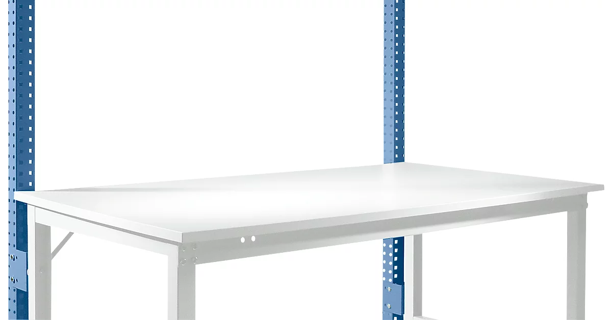 Estructura pórtica adicional Manuflex, para mesas básicas Universal/Profi Standard, altura útil 600 mm, azul brillante