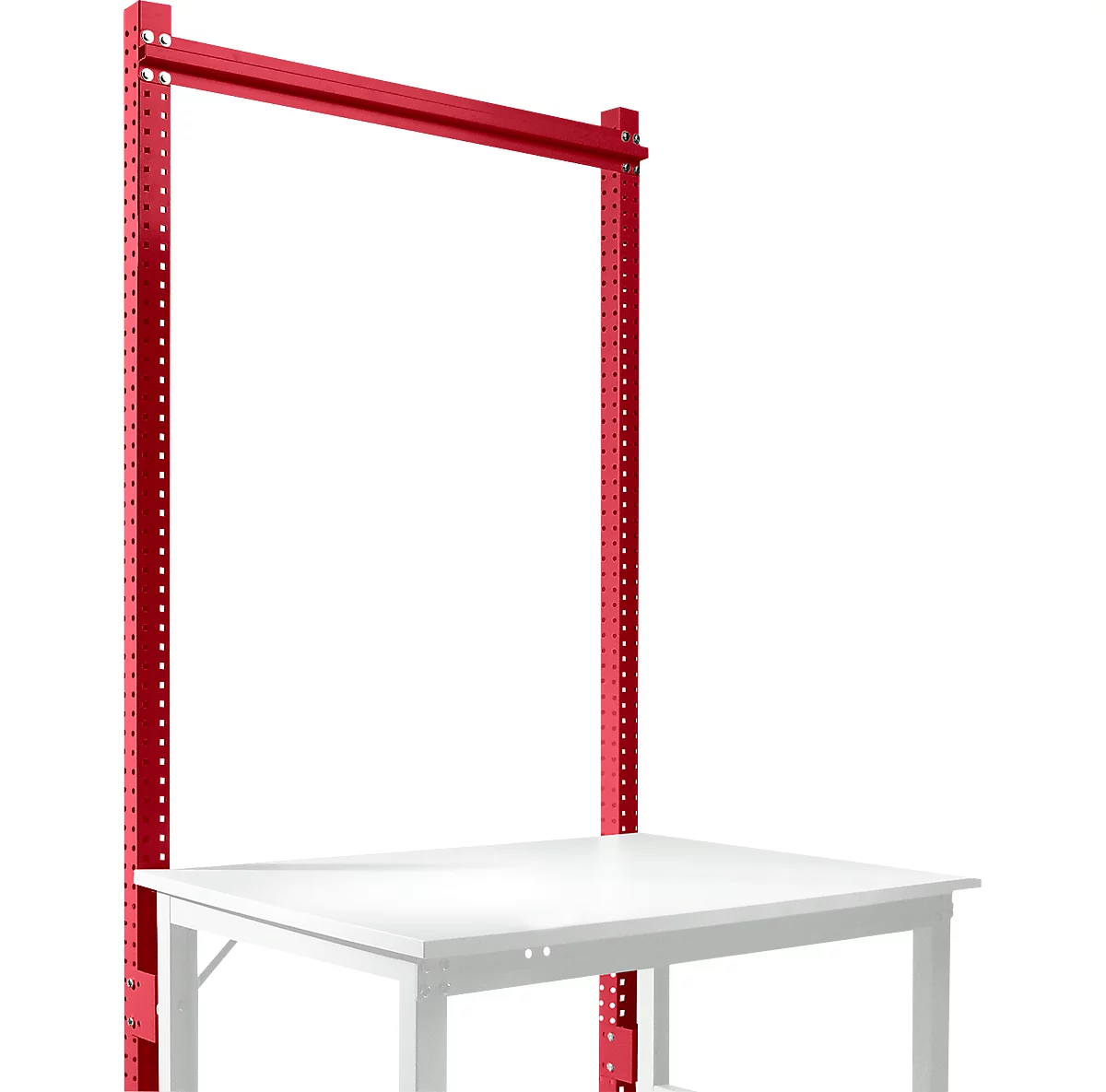 Estructura pórtica adicional, Mesa básica SPEZIAL sistema mesa de trabajo/banco de trabajo UNIVERSAL/PROFI, 1250 mm, rojo rubí