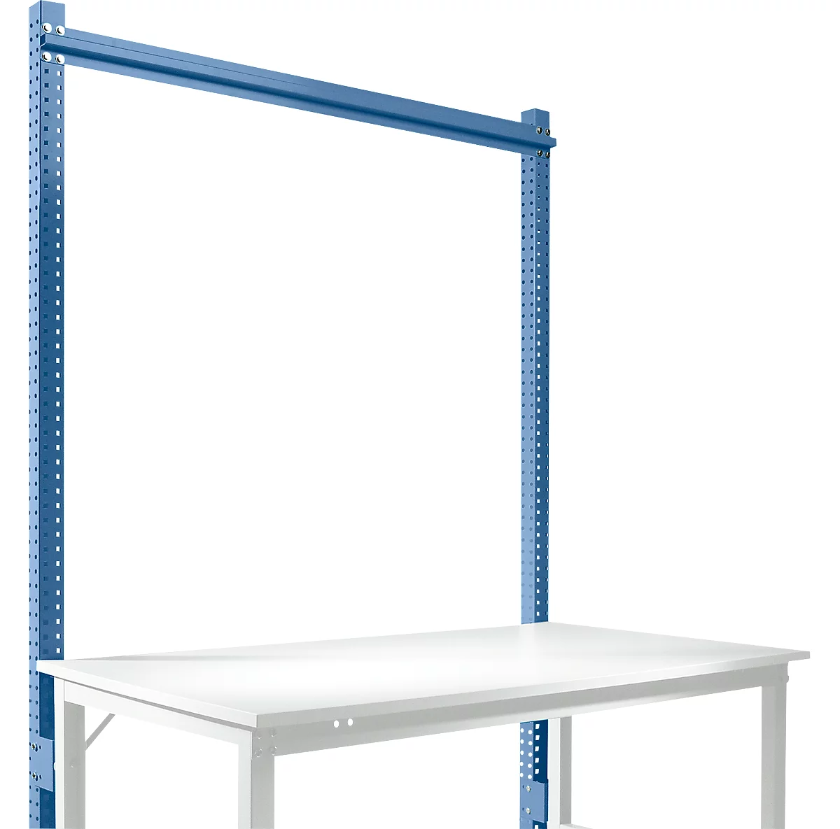 Estructura pórtica adicional, Mesa básica SPEZIAL sistema mesa de trabajo/banco de trabajo UNIVERSAL/PROFI, 1500 mm, azul brillante