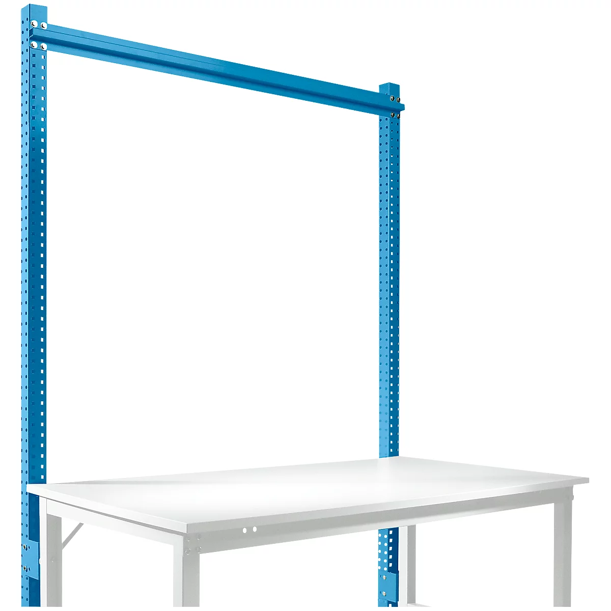 Estructura pórtica adicional, Mesa básica SPEZIAL sistema mesa de trabajo/banco de trabajo UNIVERSAL/PROFI, 1500 mm, azul luminoso