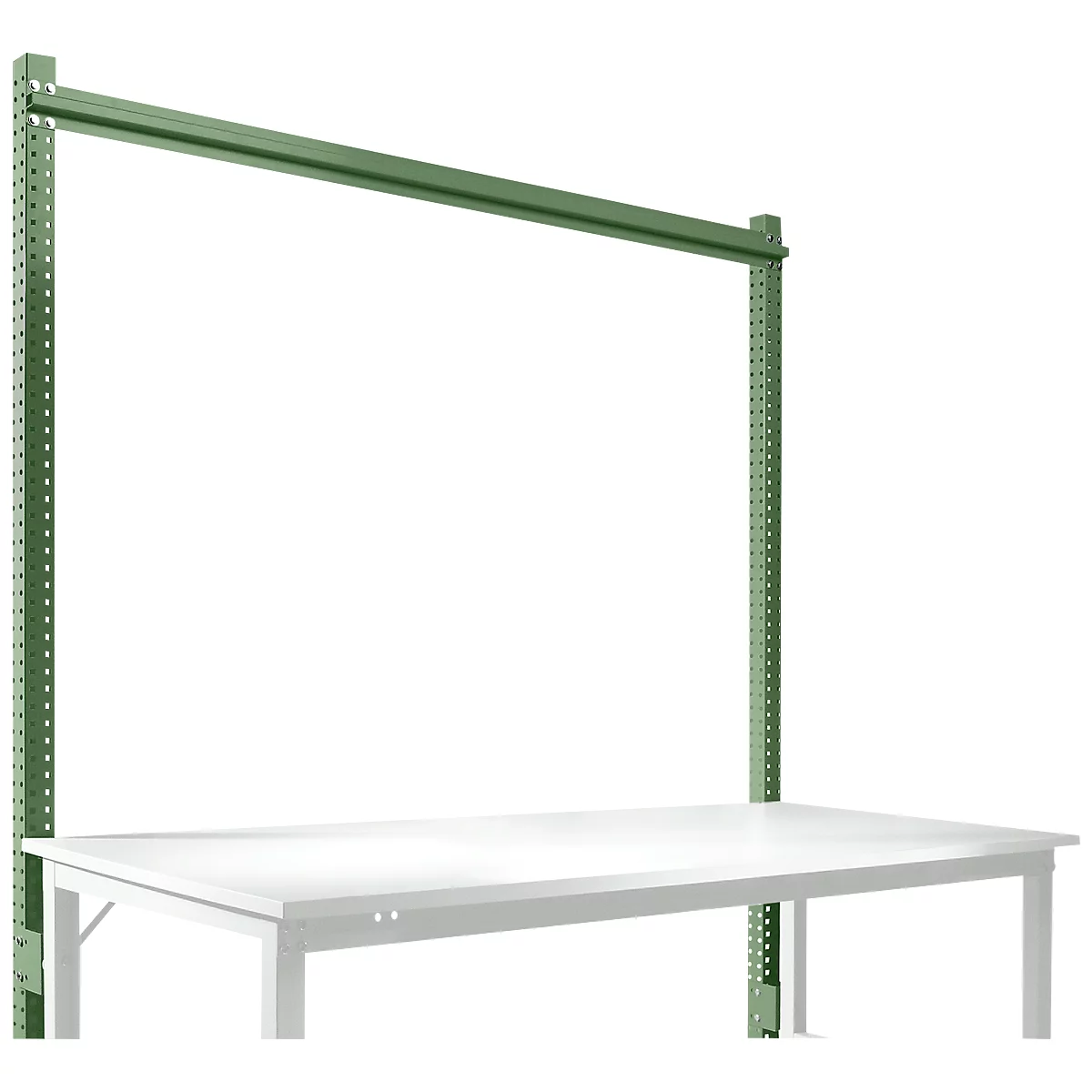 Estructura pórtica adicional, Mesa básica SPEZIAL sistema mesa de trabajo/banco de trabajo UNIVERSAL/PROFI, 1750 mm, verde reseda