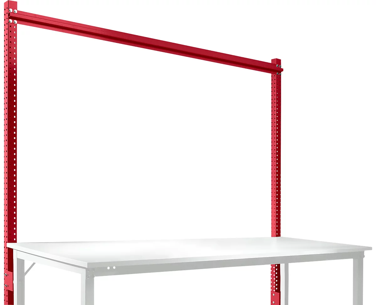 Estructura pórtica adicional, Mesa básica SPEZIAL sistema mesa de trabajo/banco de trabajo UNIVERSAL/PROFI, 2000 mm, rojo rubí