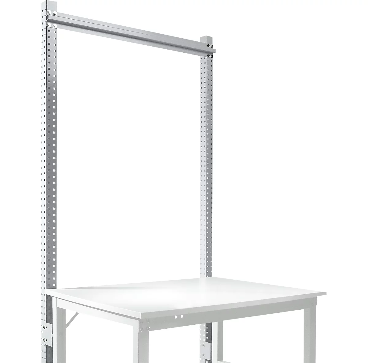 Estructura pórtica adicional, mesa básica STANDARD sistema mesa de trabajo/banco de trabajo UNIVERSAL/PROFI, 1250 mm, aluminio plateado